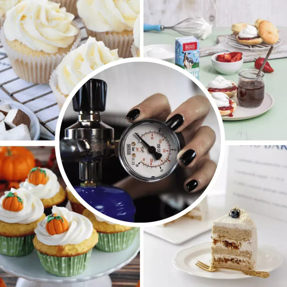 Cream Chargers Pressure Regulator and Adaptor - Free Hose