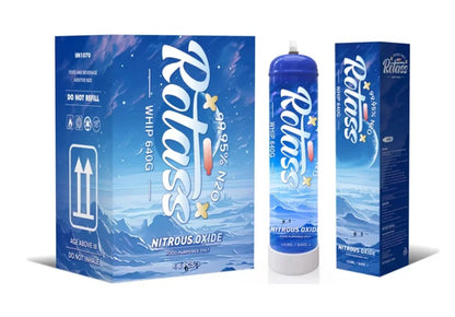 6 Pack 0.95L N2O Cylinder 640 Gram Nitrous Oxide Cream Charger