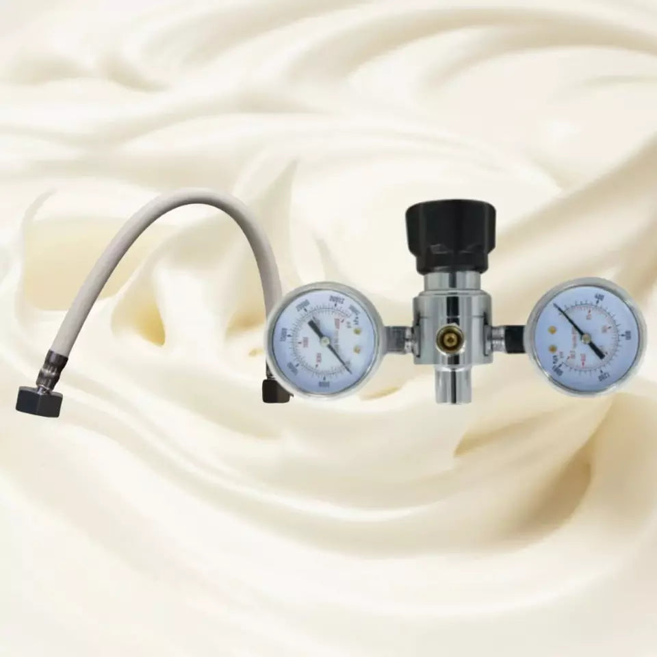 Cream Chargers Pressure Regulator and Adaptor - Free Hose